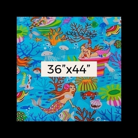 🐠🧡BRAND NEW🌺🏝️HANDMADE Aloha Print Crib Blanket - Picture 3 of 3